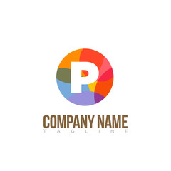 P LETTER LOGO MODERN TEMPLATE