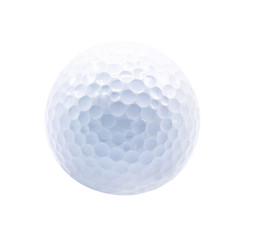 Wall Mural - Golf ball isolated on white background with clipping path