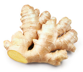 Wall Mural - Ginger Isolated on a white