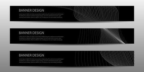 Wall Mural - abstract vector modern banner with wavy lines annual report design templates future poster template 