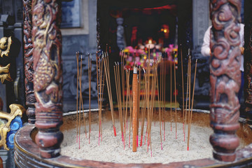 Incense outside Temple