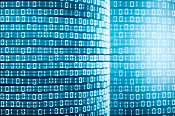 technology abstract digital information background. binair code futuristic hi-tech concept.