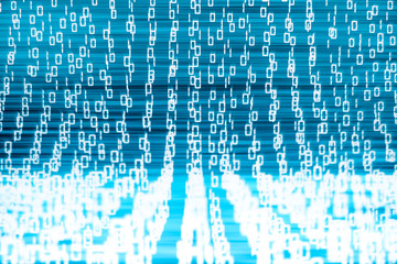 technology abstract digital information background. binair code futuristic hi-tech concept.
