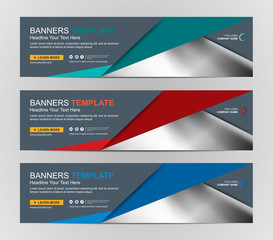 Wall Mural - abstract web banner design background or header templates