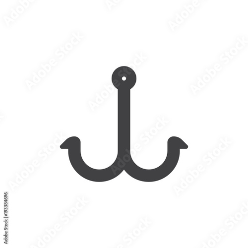 Fishing Double Bait Vector Icon Filled Flat Sign For Mobile Concept And Web Design Fishing Hook Simple Solid Icon Symbol Logo Illustration Pixel Perfect Vector Graphics Buy This Stock Vector And