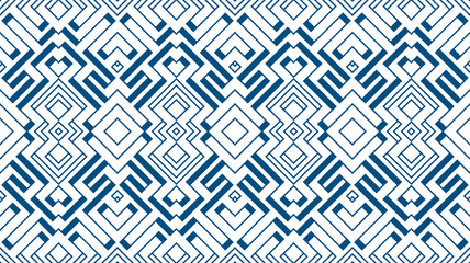 Aufkleber - Seamless Colorful Retro Pattern Background