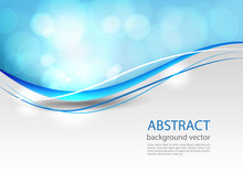 Blue Line Abstract Background. Vector Illustration.
