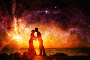 Wall Mural - high definition star field, colorful night sky space. nebula and galaxies in space. astronomy concep