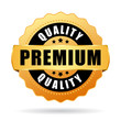 Premium quality gold vector medal