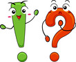 Exclamation Point Question Mark Mascots