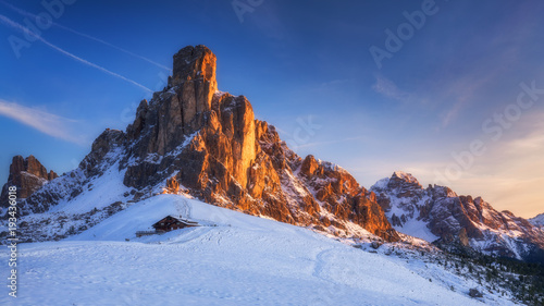 Carta da parati  Winter in the Dolomites, Northern Italy