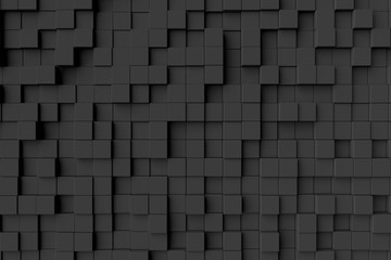 Wall Mural - abstract background of cubes. 3d rendering.
