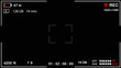 Interface viewfinder digital camera settings on a black background.illustration.
