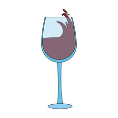 Wall Mural - Wine glass cup icon vector illustration graphic design