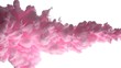 Pink ink dropped in water on white background
