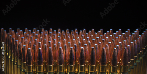 Fotomural AR-10 ammo in 338 on a black background
