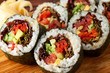 Japanese sushi rolls