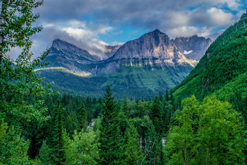 Wall Mural - Beautiful Summer Day in Glacier National Park, Montana