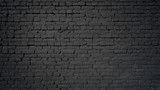 Fototapeta Desenie - Black wall as background, texture of a black brick wall