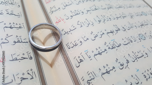 Kuran Uzerinde Kalp Golgeli Yuzuk Buy This Stock Photo And Explore Similar Images At Adobe Stock Adobe Stock