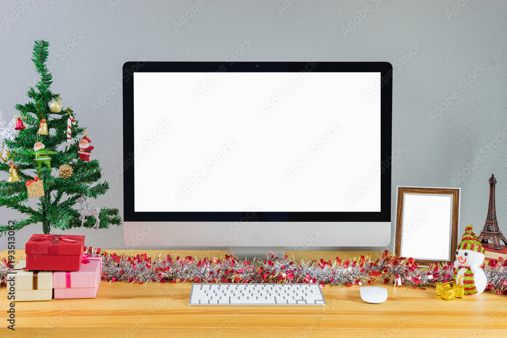Merry Christmas and Happy New Year 2018! Celebrating holiday in modern ...