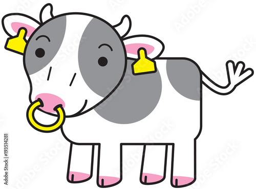 ホルスタイン キャラクター Stock Vector Adobe Stock