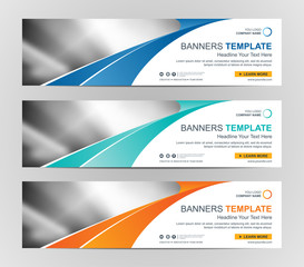 abstract web banner design background or header templates