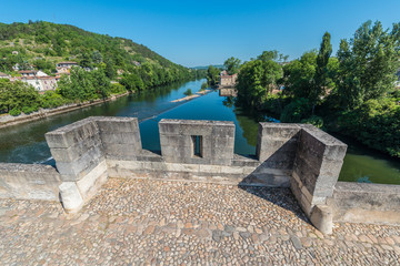 Pont Valentre in Cahors, France.