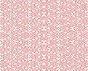Poster - Seamless Colorful Retro Pattern Background
