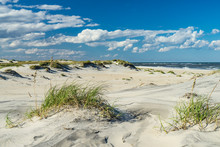 White Sand Dunes Of The Outer Bank, North Carolina