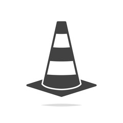 Wall Mural - traffic cone icon vector isolated