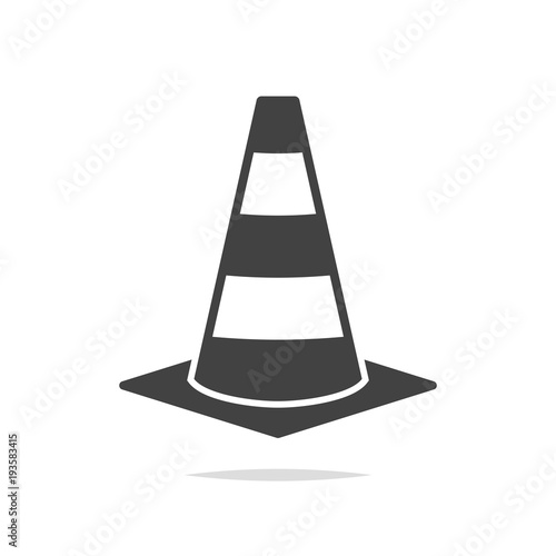 Fotomural Traffic cone icon vector isolated