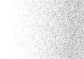 Wall Mural - abstract gradient halftone random dots background. a4 paper size, vector illustration, bw backdrop u