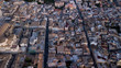 Aerial photo Italian town Noto in Sicily - the roofs from above with small streets