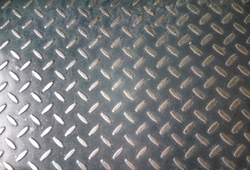 Texture of an iron plate on the floor