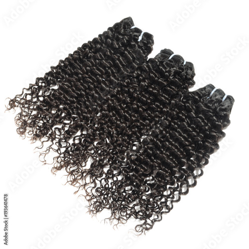 Italian Deep Wave Curly Black Human Hair Weaves Extensions Bundles