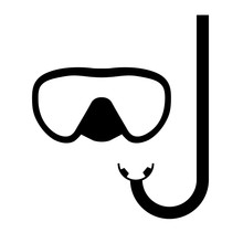 The Mask And Snorkel Icon , Logo