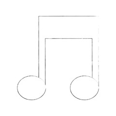 Wall Mural - music note symbol vector illustration graphic design