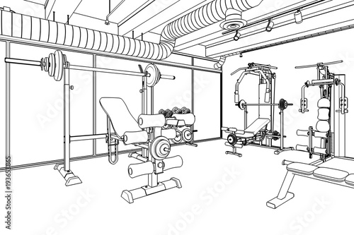 Weight Room Drawing Buy This Stock Illustration And Explore Similar Illustrations At Adobe Stock Adobe Stock