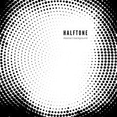 Wall Mural - black halftone pattern on white background. halftone texture. vector illustration