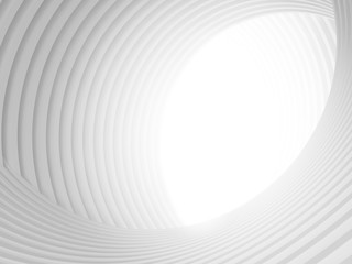 Aufkleber - Abstract of white space architecture,Perspective of future design building