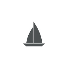 Sticker - boat icon. sign design