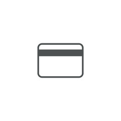 Poster - bank card icon. sign design