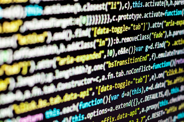 program code om dark black background