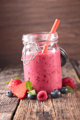 Poster - berry fruit smoothie