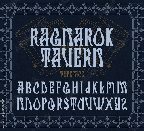 Fotografía "Ragnarok tavern" - typeface design