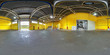 © hiv360 - 360 panorama in interior stock storage of plastic bales at the waste processing recycling plant. Full 360 angle view seamless panorama in equirectangular projection.
