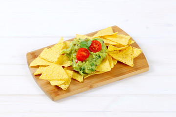 Poster - tortilla chips with guacamole