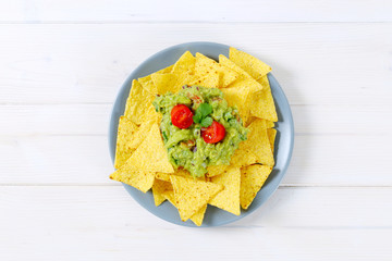 Poster - tortilla chips with guacamole