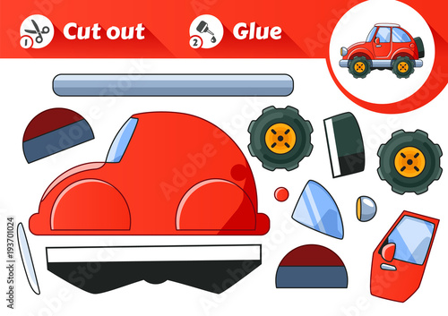 Red Car Game >> Cut Glue An Educational Game For Kids Vintage Red Car Buy Red Car Game >> Cut Glue An Educational Game For Kids Vintage Red Car Buy